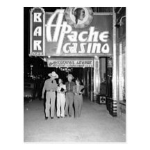 Casino d'Apache et photo vintage de Las Vegas de b Carte Postale