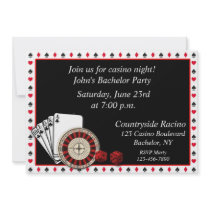 Casino Event Custom Invitation