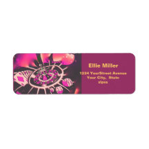 Casino Gambling Theme Pink Labels