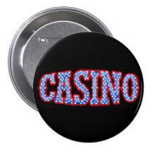 Casino in Red White & Blue Pin