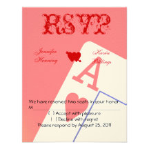 Casino Las Vegas épousant la carte de RSVP Invitations
