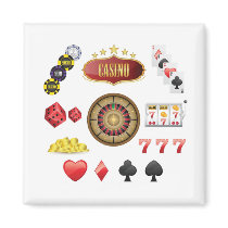 Casino Refrigerator Magnets