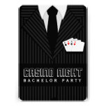 Casino Night Bachelor Party Custom Invitation