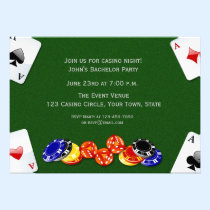 Casino Night invitations