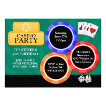 Casino Party Invitation invitations