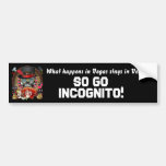 Casino Party Vegas So Go Incognito View Notes Bumper Sticker