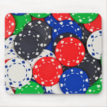 Casino poker chips mousepad