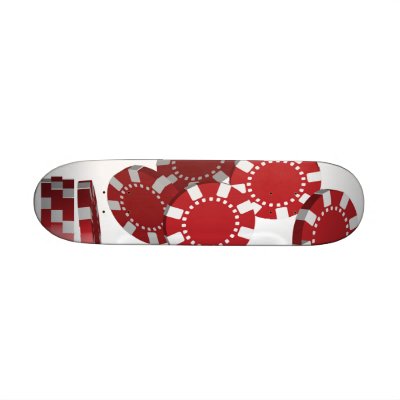 Casino / Poker Chips Skateboards by JAM_Design