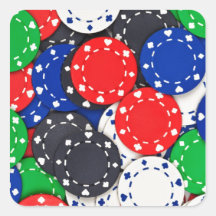 Casino poker chips sticker