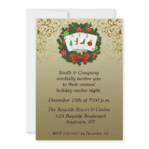 Casino Poker Holiday Invitation