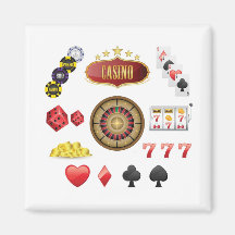 Casino Refrigerator Magnets