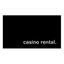 Casino Rental Business Card