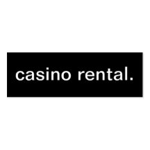 Casino Rental Business Card