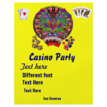 Casino Themes Masquerade 1 See Notes Flyer Design