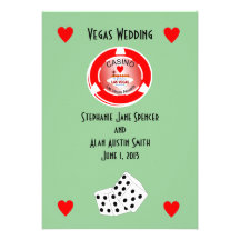 Casino Wedding Invitation