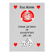Casino Wedding Invitation