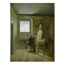 Caspar David Friedrich  in his studio, 1811 Postcards