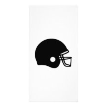 Casque de football cartes de vœux avec photo