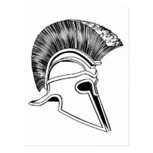 casque spartiate BW D10.jpg 2012 Carte Postale