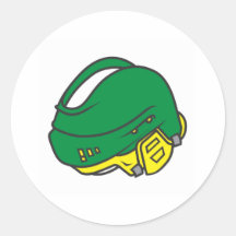 Casques d'hockey autocollant