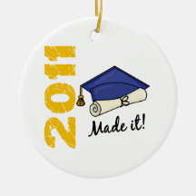 Casquette 2011 d'obtention du diplôme décoration pour sapin de noël