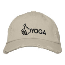 Casquette brodé par yoga drôle casquette de baseball brodée