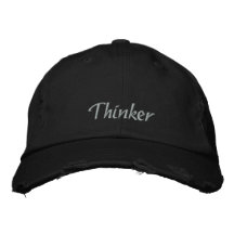 Casquette/chapeau brodés par penseur