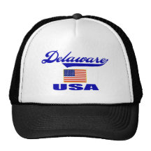 Casquette de camionneur de manuscrit du Delaware