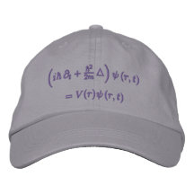 Casquette, équation de Schrodinger, gris-foncé Casquettes Brodées