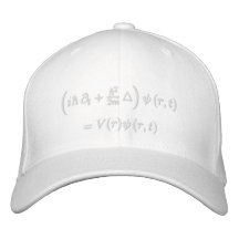Casquette, équation d'ondes de Schrodinger, fil bl Casquettes De Baseball Brodées