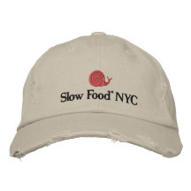 Casquette lent de la nourriture NYC Chapeau Brodé