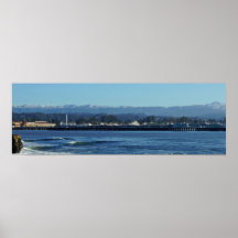 Casquettes de neige dans la copie panoramique de S Posters