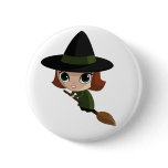 Cassandra the Witch Pinback Button