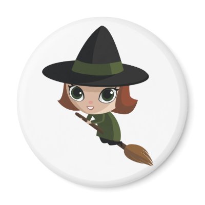 Cassandra the Witch Fridge Magnet by ButtermilkBiscuits