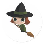 Cassandra The Witch Round Sticker