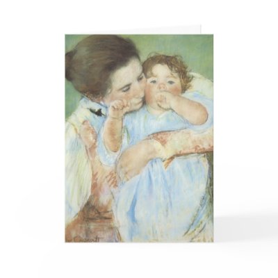 Cassatt's Mother & Child - Card by dchaddad