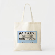 cassette de bande de mélange en métal 80s sac fourre-tout