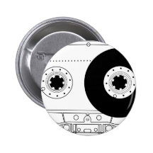 cassette retro graphic vintage t-shirt casette button