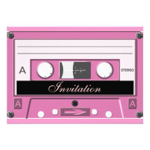 Cassette_ rose cartons d'invitation