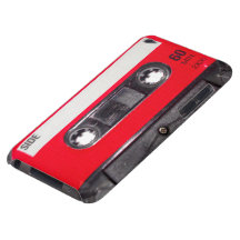 cassette rouge d'étiquette des années 80 étui barely there iPod