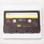 Cassette Tape Black Mouse Pad