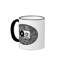 Cassette Tape Black & White Coffee Mugs
