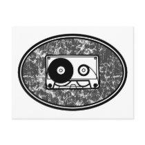 Cassette Tape Black & White