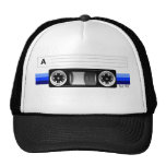 Cassette tape blue label hat