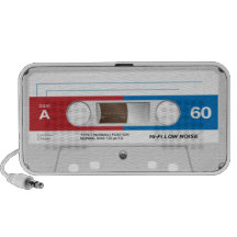 Cassette Tape Doodle Laptop Speaker
