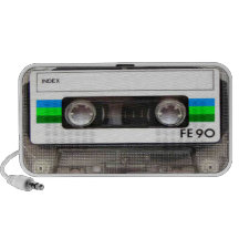 Cassette Tape Green Doodle Speaker