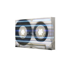 Cassette Tape Music Wrapped Canvas Canvas Print