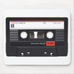 Cassette Tape Red Mouse Pad
