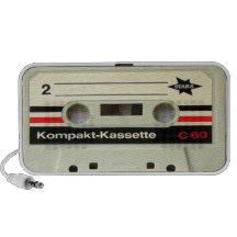 Cassette Tape White Doodle Speaker
