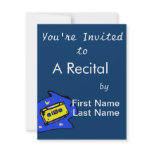 Cassette Tape Yellow and Blue Personalized Announcement